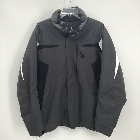 Spyder Men’s Ski Snowboard Insulated Thinsulate Jacket Gray Size Medium - Picture 1 of 15